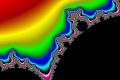 Mandelbrot fractal image trees of neon