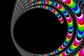Mandelbrot fractal image Trippy Spiral