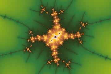 mandelbrot fractal image named turning candy II