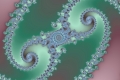 Mandelbrot fractal image twins