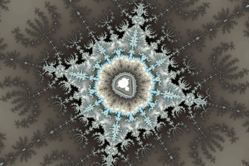 Mandelbrot fractal image named vampire bat by Orbulon mandelbrot fractal image named vampire bat