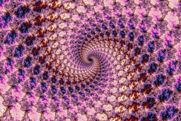 mandelbrot fractal image named Violet spiral