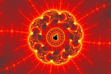 mandelbrot fractal image named Volcanic