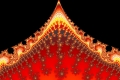 Mandelbrot fractal image Volcanic mountain