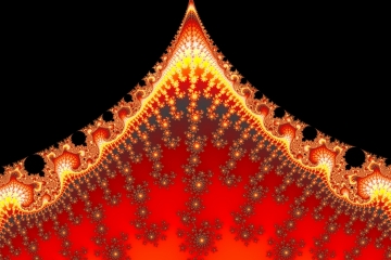 Mandelbrot fractal image named Volcanic mountain by Tanta mandelbrot fractal image named Volcanic mountain