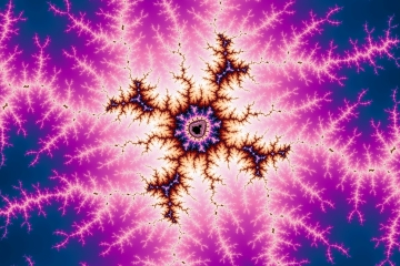 mandelbrot fractal image named warm leaves
