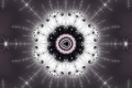 Mandelbrot fractal image white circle