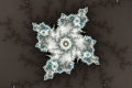Mandelbrot fractal image White creation