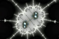 Mandelbrot fractal image White night