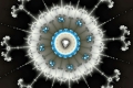Mandelbrot fractal image Winter dream