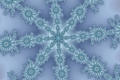 Mandelbrot fractal image winter snow