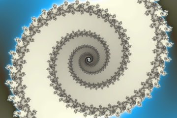 mandelbrot fractal image named Winter spiral
