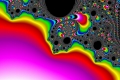 Mandelbrot fractal image wormholes