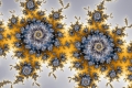 Mandelbrot fractal image Yellow shadow